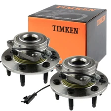 4WD Timken Front Wheel Hub Bearings Set for Chevy Silverado Sierra 1500 6Lugs