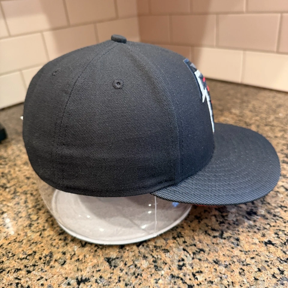 Atlanta Falcons New Era 59Fifty Gorra Gorra 7 3/8 Negro NFL Fútbol Foto 4 de 4