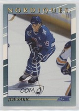 1992-93 Score Young Superstars Joe Sakic #20 HOF 0a4