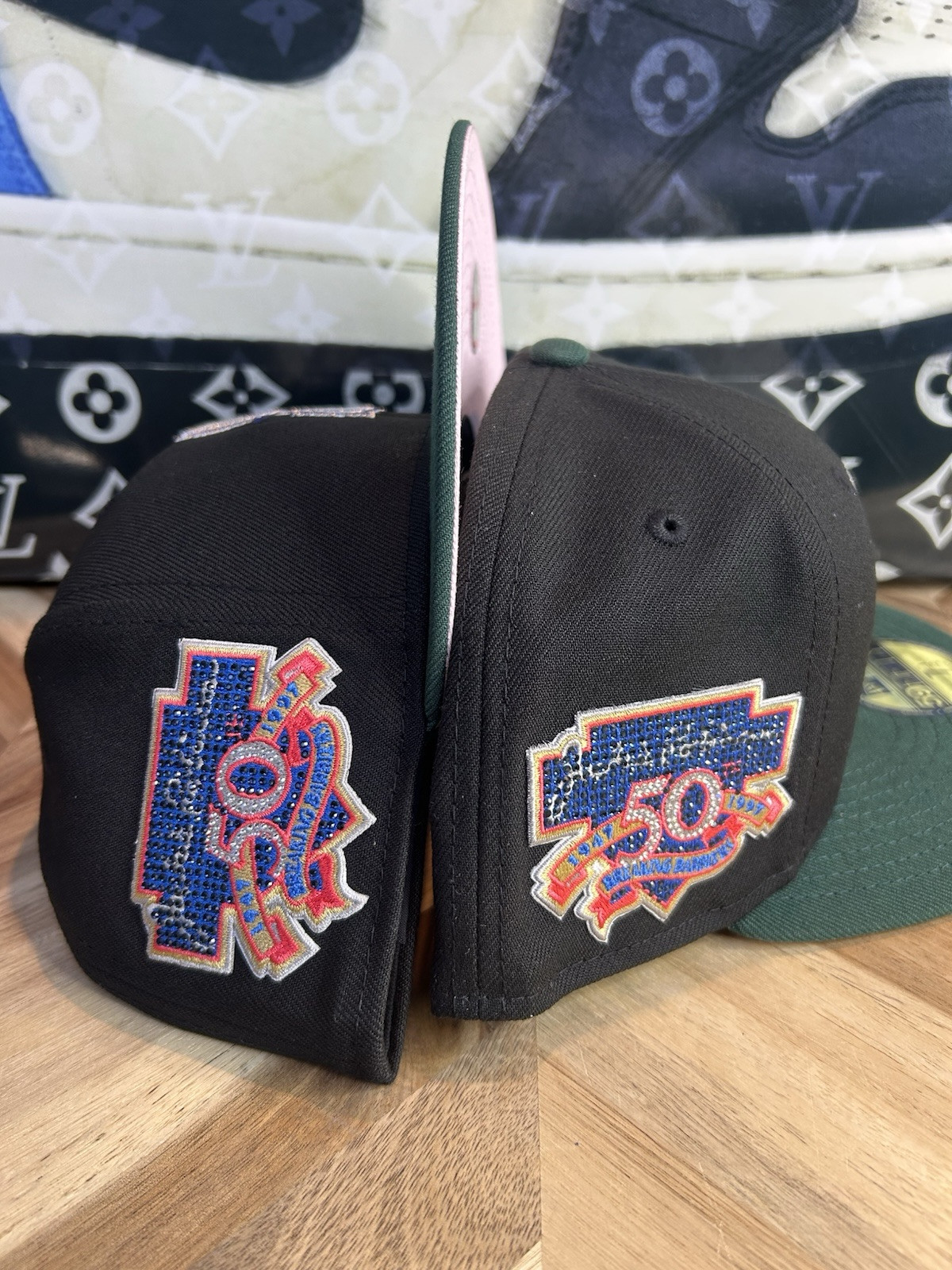 New Era Seattle Mariners Rhinestone UV Pink Black Cap 7 1/2 Sold Out