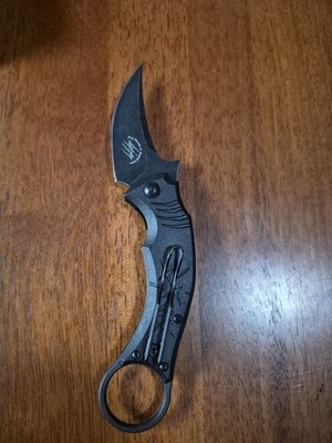 Bastinelli Creations Mako Folder Black Linerlock Folding Knife