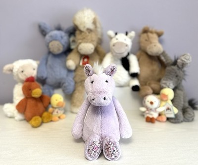 Jellycat Very Rare Retired Medium Blossom Lilac Pony, New Without Tags, Original