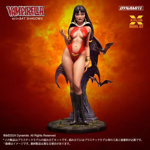 X-PLUS 1/8 Vampirella with Bat Shadows Plastic Model Kit Figure US Seller New - Image 2 of 4