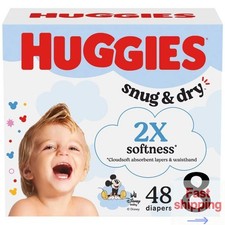 Huggies Snug  Dry Disposable Diapers Size 8 Count 48