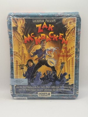 Commodore 64 Zak McKracken And The Alien Mindbenders Lucasfilm Games NEW SEALED!