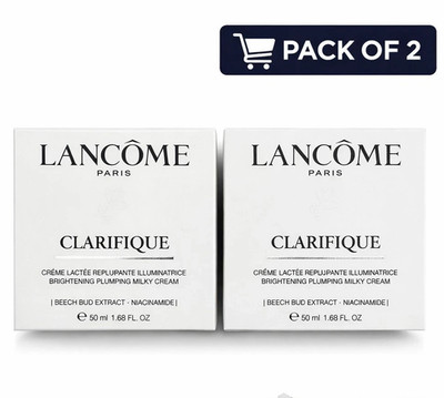 (2x) LANCOME Clarifique Brightening Plumping Milky cream 50ml New in Box sealed