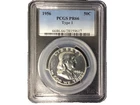 1956 Franklin Half Dollar • PCGS PR65 • Type 1 • Gem Cameo‑Ready Mirrors