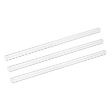 3Pcs Clear Rigid Acrylic Pipe 9mm ID x 12mm OD 12" Round Clear Plastic Tube