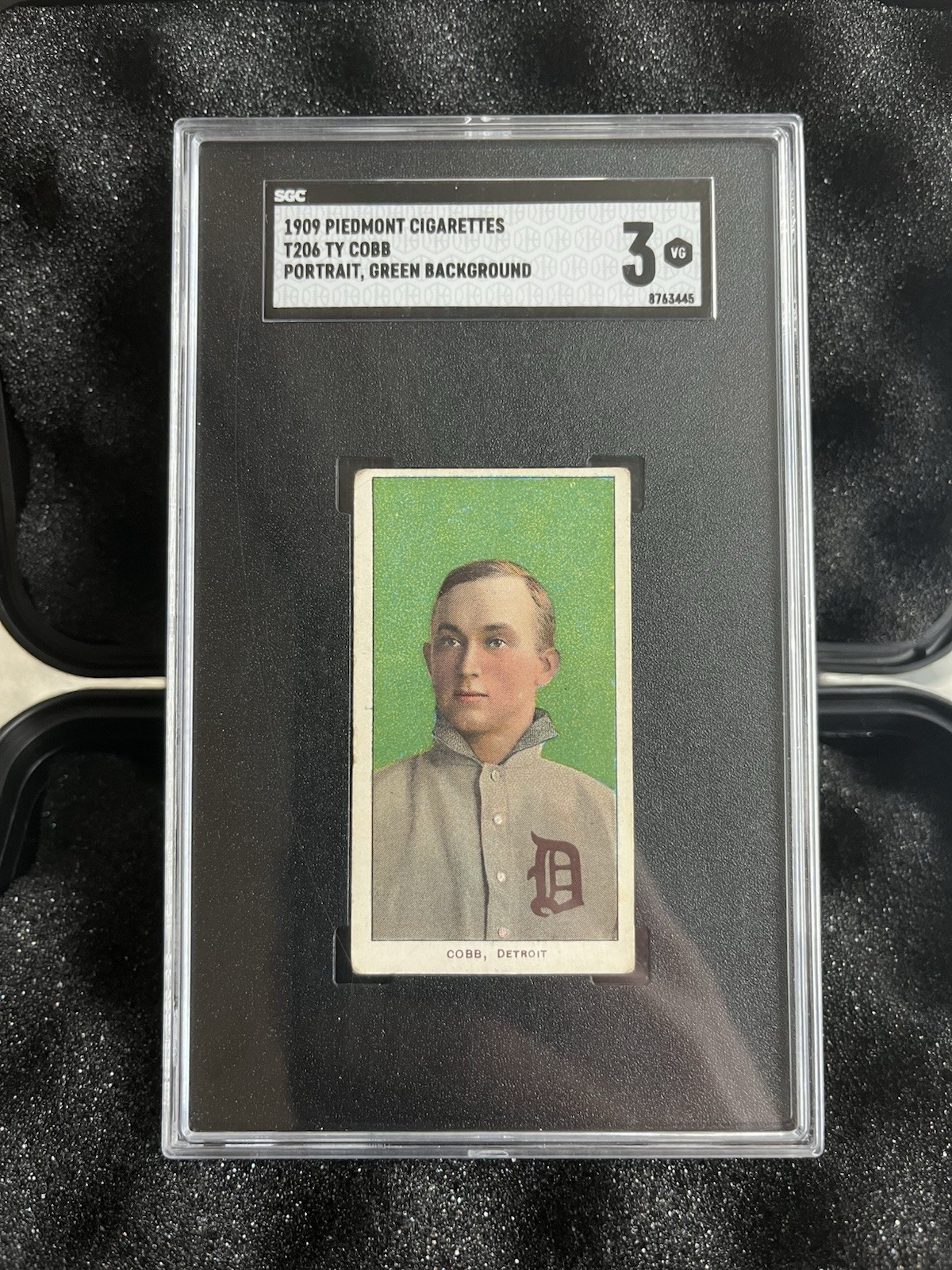 1909 T206 Ty Cobb Green Portrait SGC 3 