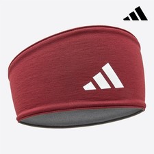 adidas Reversible Headband Headwear Unisex Sports Training Support Band Red NWT