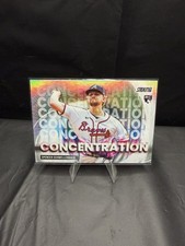 Spencer Schwellenbach 2025 Topps Stadium Club RC Concentration Insert Braves