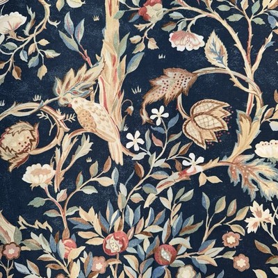 Morris & Co Orkney Melsetter Bird Floral Cotton Free Spirit Remnant 7/8 Yard