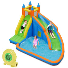 Inflatable Water Slide Mighty Bounce House Jumper Castle with 480-Watt Blower