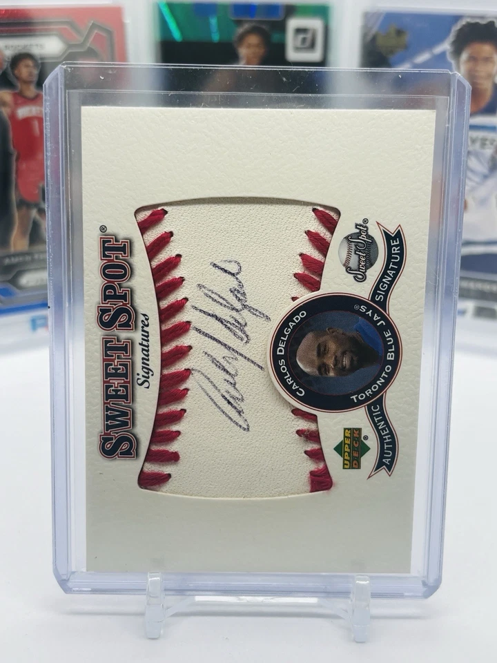2001 Upper Deck Sweet Spot Carlos Delgado Signatures Auto #S-CD Blue Jays - Image 2 of 3