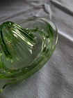 Uranium Vintage Depression Glass Citrus Juicer Green Glow  Vaseline Heavy Duty