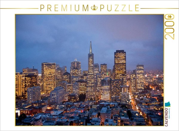 Calvendo Puzzle San Francisco Skyline | 2000 Pieces, Finished Size 35.4 × 26.4 I-image