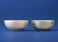 Vintage, Wallace  2pc Set Hammered Pewter/Sil...