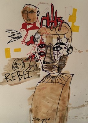 HASWORLD ORIGINAL FIGURATIV POP ABSTRAKT NEO EXPRESSIONIST IMPRESSIONISMUS Raw