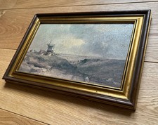 Henry Bright (1810?1873) Windmill at Sheringham Framed Reproduction 25 cm x 37cm