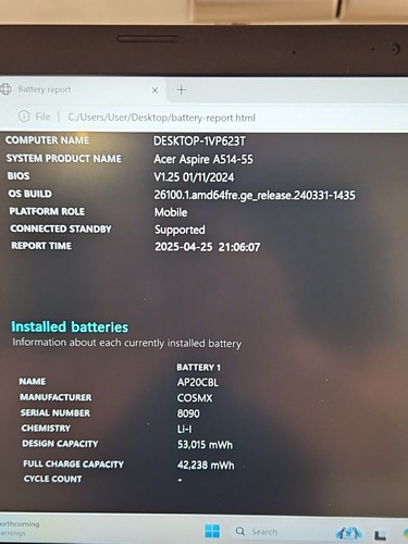 Excellent Acer Aspire 5 A514-55 14" Laptop i5 12th Gen / 20 Gb / 512nvme - Picture 8 of 13