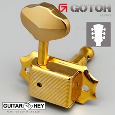 NEW Gotoh SD90-06M Tuners Tuning Vintage Keys Set L3 R3 BB Buttons 3x3 - GOLD