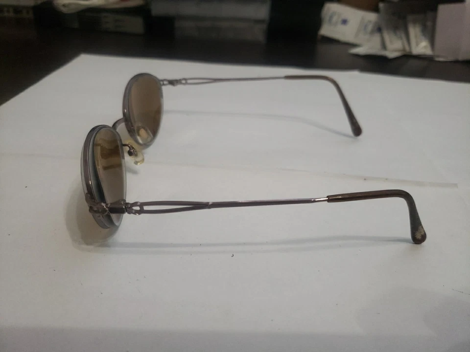 Nikon Beau-Ti DT4704C 0186 53-20-140 Titanio Marrón Anteojos MARCOS SOLO A87 Foto 4 de 4