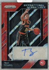 2018-19 PANINI Prizm Trae Young Sensational Signatures Prizms Choice #65 Atlanta