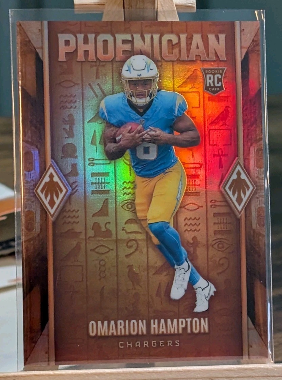 Omarion Hampton Phoenician RC 2025 Panini Phoenix Case Hit SP Rookie Chargers 🔥