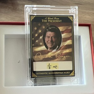 A Word From POTUS 2025 Handwritten Word Ronald Reagan “1/3 of” Limited Edition