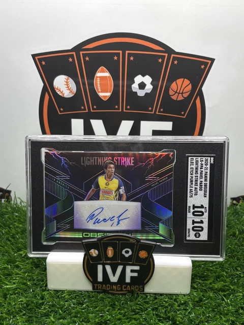 2020-21 Obsidian Lightning Strike Pavel Pardo Auto Elec. Etch Purple /75 Auto 10