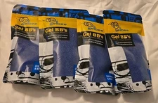 LOT OF 4 Packs Gelbee Gel BB's for Gel Blasters 20,000 Per Package #GFGBB6 Blue