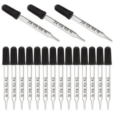 30 Pcs Medicine Glass Droppers 1 ml Pipettes for Essential Oil Use