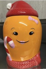 New Boxed aldi Katie Carrot  Novelty  Christmas Cookie Storage Jar By Crofton