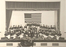 Valley Stream NY School Band on Stage School Auditorium Grand Piano 8x10" Photo