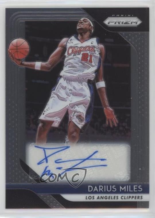 2018-19 Panini Prizm Signatures Darius Miles #S-DML Auto 2t7
