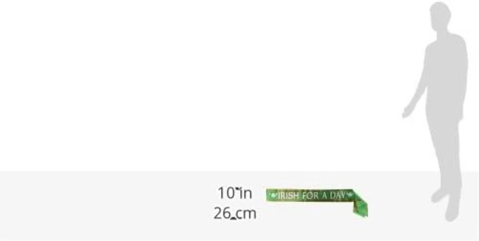 Festive Irish For A Day Satin Sash Green St Patrick's Day Celebration Accessory - Image 3 of 4