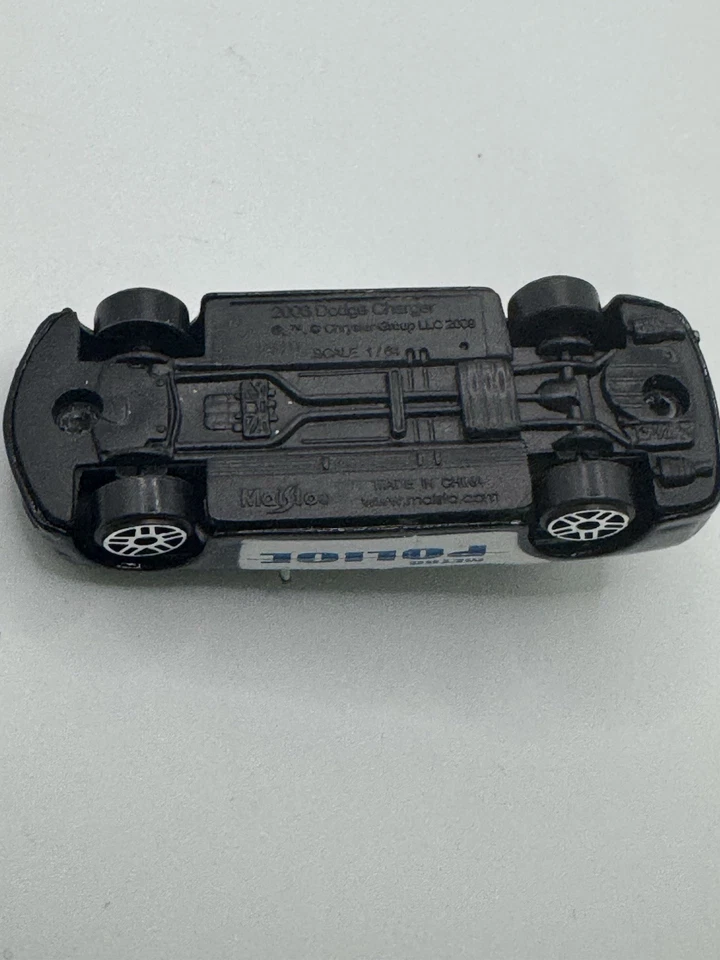 MAISTO 2006 CARREGADOR DODGE METRO POLÍCIA PRETO E BRANCO 3" CARRO DE POLÍCIA SLB6 - Imagem 3 de 3