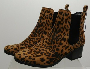 leopard ankle boots size 11