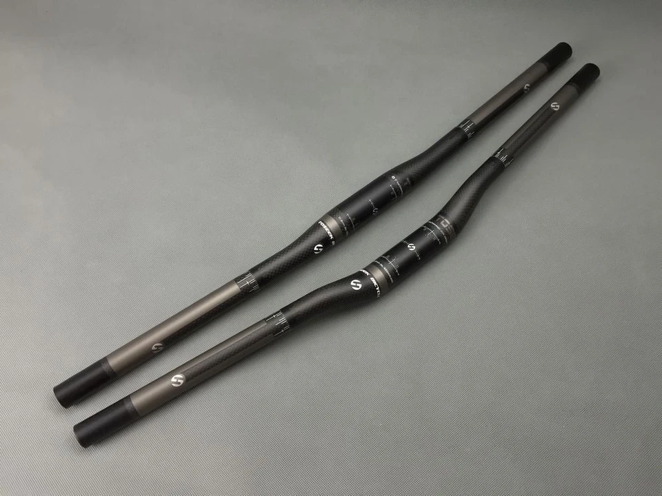 3K Carbon Handlebar Flat Bar/Riser Bar MTB Bicycle Handlebars 31.8*600-760mm - Image 2 of 4