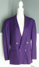Vintage Pendleton Blazer Womens L 21" Pit to Pit Purple Virgin Wool Made in USA
