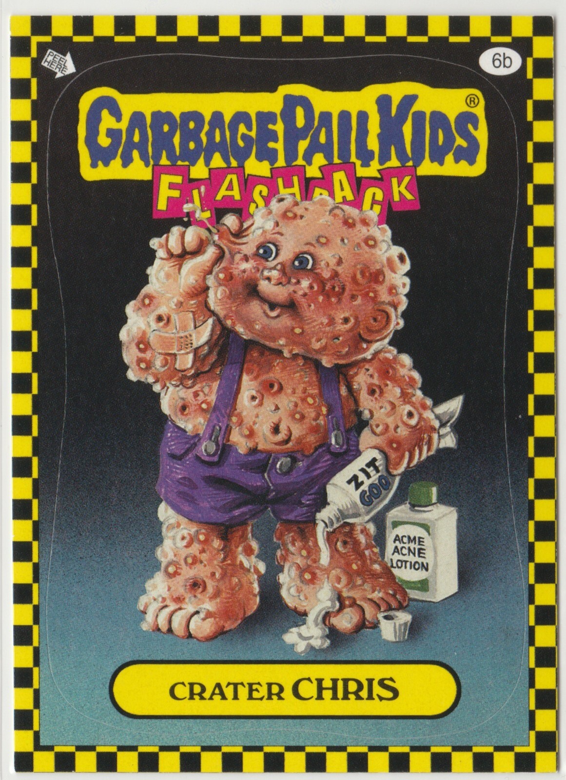 Crater Chris #6b Garbage Pail Kids 2010 Flashback Series 1 FB1 GPK Card