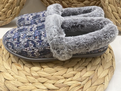 Bobs By Skechers Shoes Womens 8 Too Cozy Woof Lodge Slippers Dog Print - Picture 3 of 11