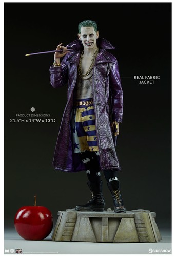 DC COMICS - Suicide Squad - The Joker Premium Format Figure 1/4 Statue Sideshow - Foto 5 di 12