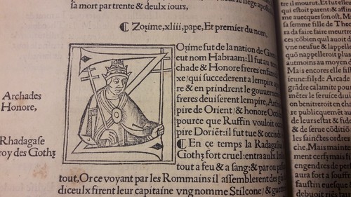 PLATINA, Les Genealogies, faitz et gestes des sainctz Peres Papes.. , Paris 1519 - Picture 14 of 24