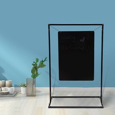 Black Wedding Welcome Sign Stand Backdrop Balloon Flowers Rack Decor Arch Stand