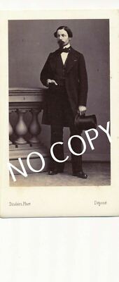 CDV Photo Marquis de Seve (?) sh. sign. Atelier Disdéri Paris B 1.41