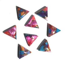 Wholesale Purple Daliha Copper Turquoise Cabochon Triangle shape Loose Gemstone.