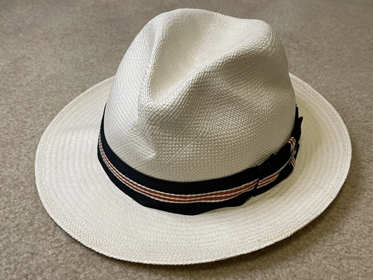 Tommy Bahama Supreme Panama Straw Hat Size S/M with Ribbon Band