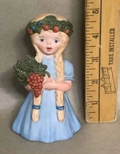VINTAGE HAND POURED AND HAND PAINTED PORCELAIN FIGURINE