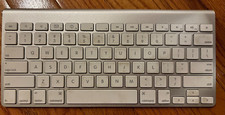 Apple A1314 Wireless Keyboard White Keys Aluminum Metal for parts